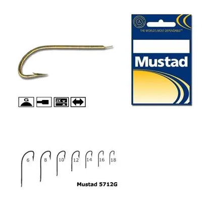 Mustad Cirlig Cristal,auriu,fin,tija Lunga .