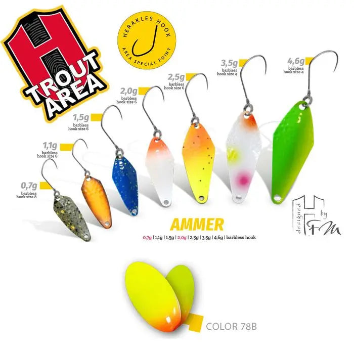 Oscilanta Herakles Ammer 4.6gr Culoare 78b Chartreuse Orange