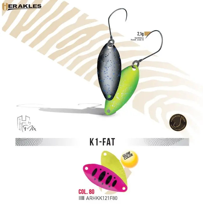 Oscilanta Herakles K1 Fat 2.1gr Culoare 80 Glow