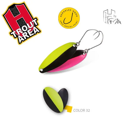 Oscilanta Herakles Lds 3.6gr Culoare 32 Black Chartreuse