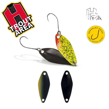Oscilanta Herakles Losko 1.6gr Culoare 23 Black Chartreuse