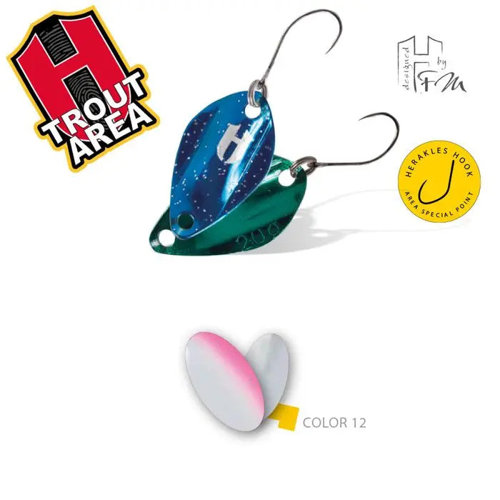 Oscilanta Herakles Ruck Spoon 2.0gr Culoare 12 White/pink