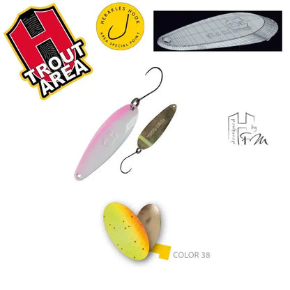 Oscilanta Herakles Vento Ld 3.5gr Culoare 38 Chartreuse Orange/gold