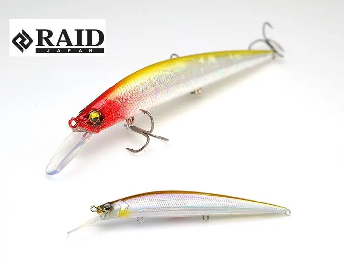 Raid Level Minnow Plus 125mm 14gr 001 Neon Wakasagi