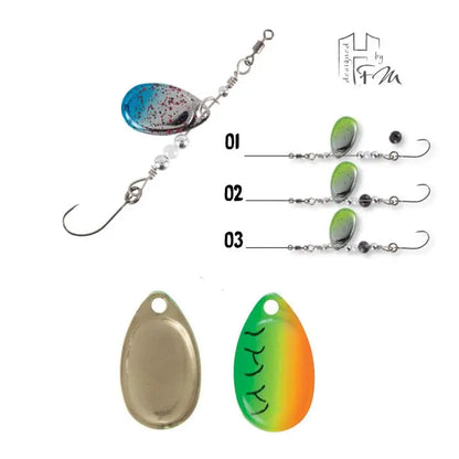 Rotativa Herakles Clever Spin 1.5gr Culoare 37 Firetiger Gold
