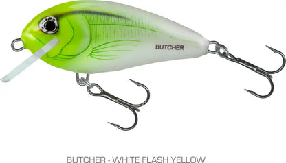 Salmo Butcher Floating 5cm WHITE FLASH YELLOW 14g.