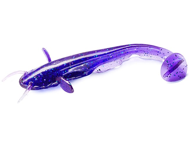 Shad FishUp Catfish 7.5cm #060 Dark Violet Peacock & Silver