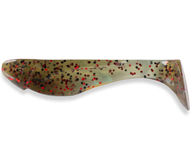 Shad FishUp Wizzy 3.8cm #045 Green Pumpkin Red & Black