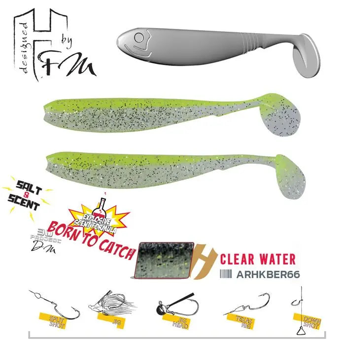 Shad Herakles Benjo R 3.6 9cm Clear Water