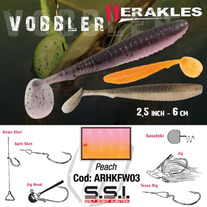 Shad Herakles Vobbler 2.4 6cm Peach