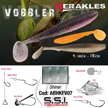 Shad Herakles Vobbler 4 10cm Shiner