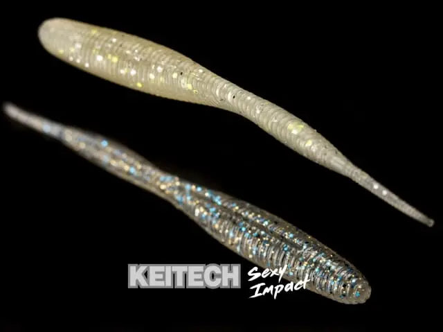 Naluca Soft Shad Keitech Sexy Impact Violet Lime Belly Pal#06 7.1cm