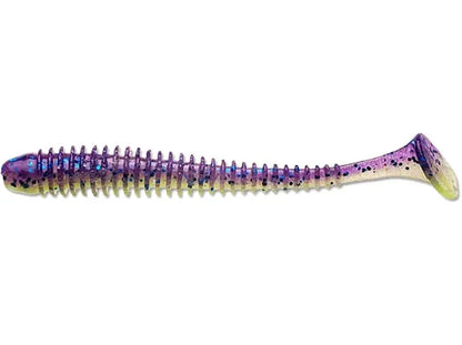 Naluca Soft Shad Keitech Swing Impact Slim Violet Lime Belly Pal#06 10cm