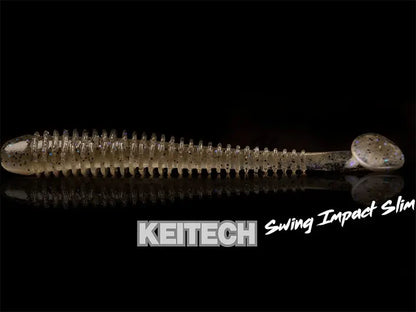 Naluca Soft Shad Keitech Swing Impact Slim Violet Lime Belly Pal#06 10cm