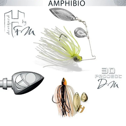 Spinnerbait Herakles Amphibio Tandem 1/4oz 7gr Kinkuro