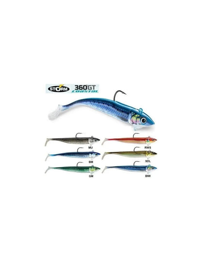 Storm 360gt Costal Biscay Minow Weighted Swimbait Hook (2 naluci armate) - Bm