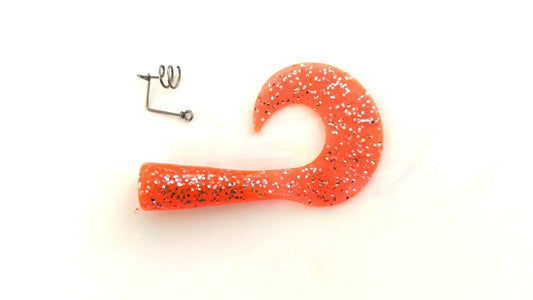 Vobler STRIKE PRO COADA DE SCHIMB PT. WOLF TAIL JR. ORANGE GLITTER
