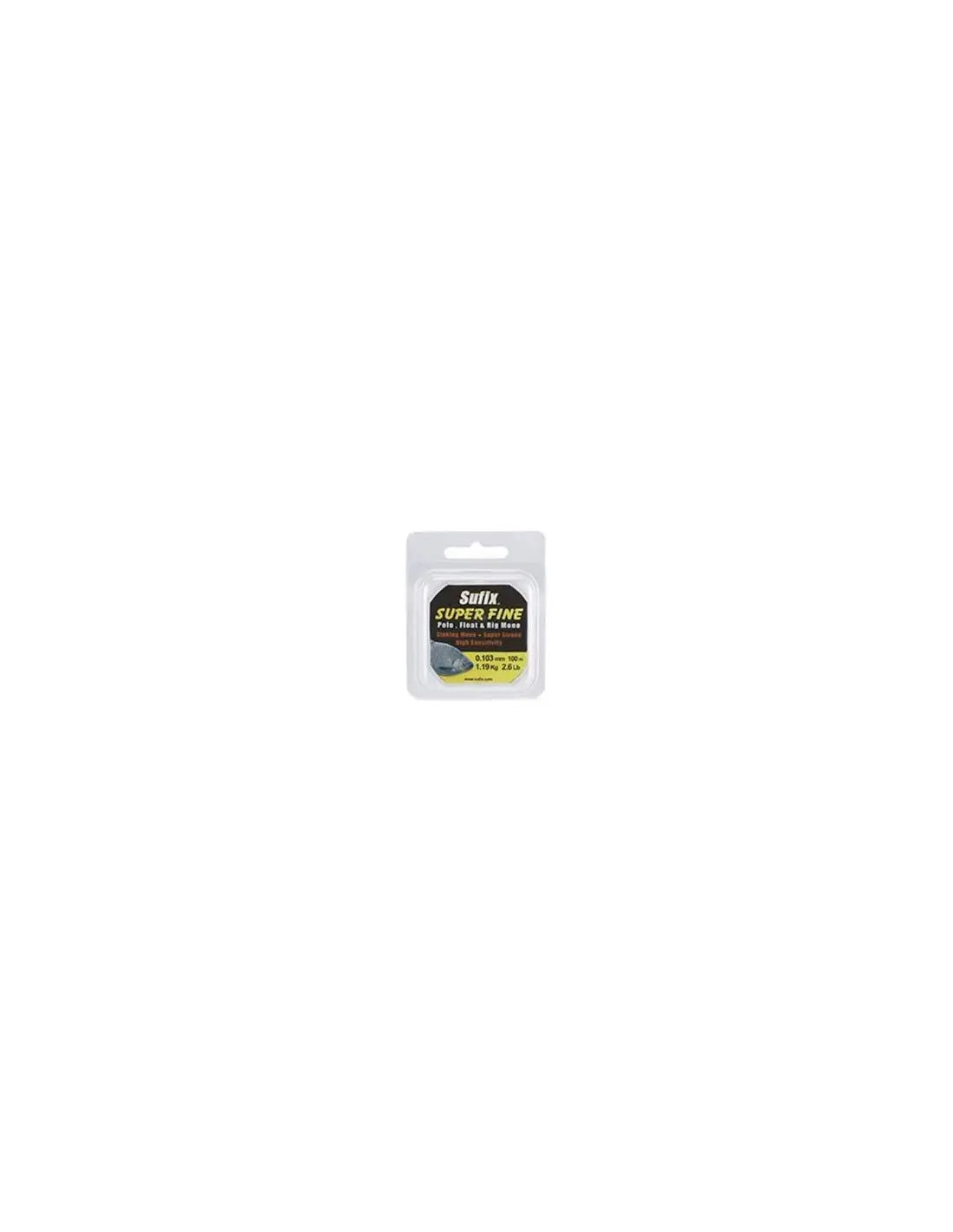 Sufix Super Fine 100m +pvc 0.16mm /5lb/crystal Clear