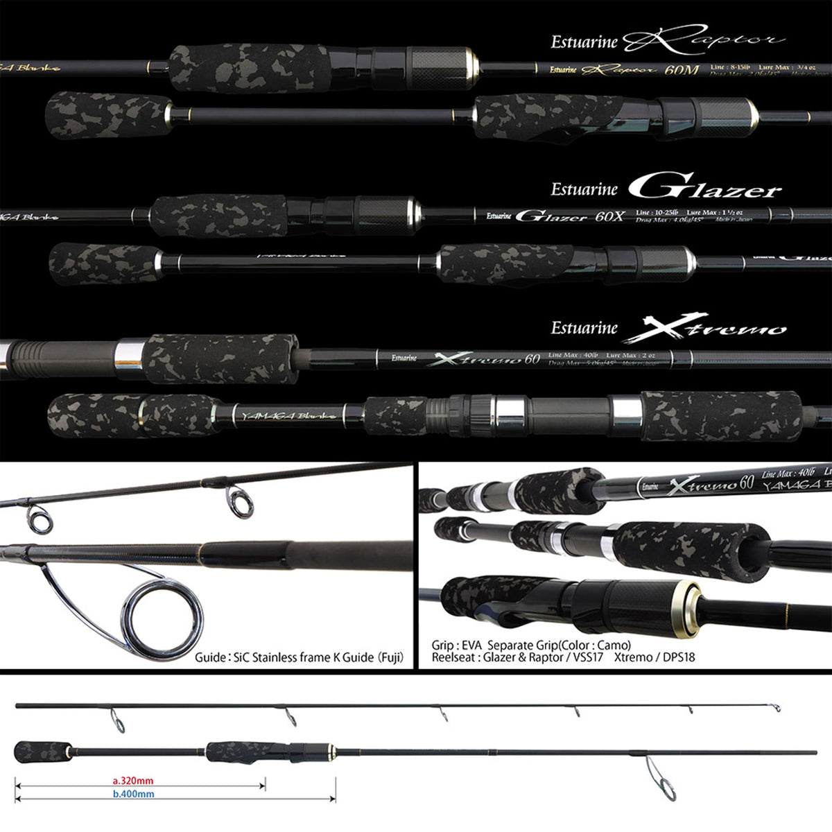 Lanseta Spinning Yamaga Blanks Yamaga Raptor 63mh 1.930m 1oz 28gr