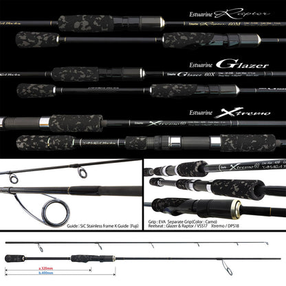 Lanseta Spinning Yamaga Blanks Yamaga Raptor 63mh 1.930m 1oz 28gr