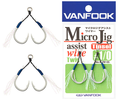 Carlige Spinning Carlige Vanfook Mjw-05 Micro Jig Assist Wire Hooks #1/0