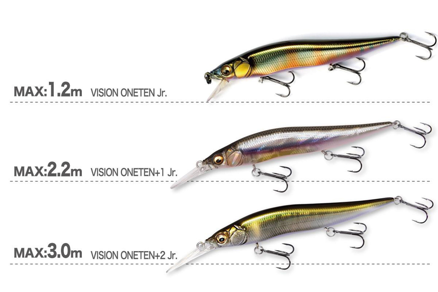 Vobler Megabass Vision Oneten+2 Jr. 98mm 10.5gr Aurora Reaction