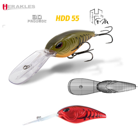 Vobler Herakles Hdd 55f 7.0cm 27gr Red Craw