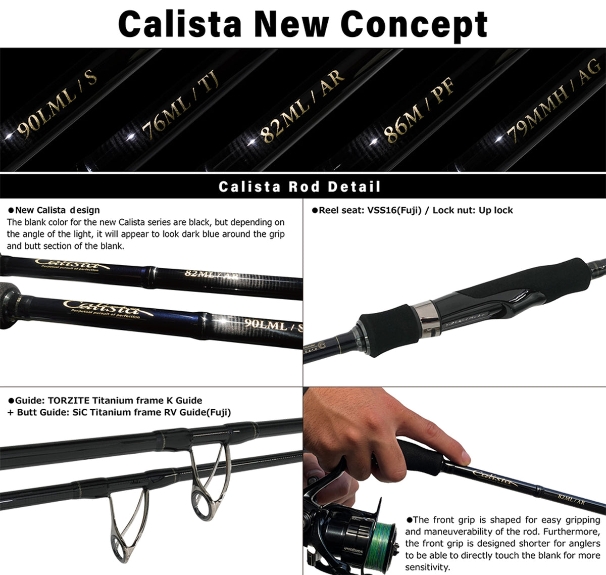 Lanseta Spinning Yamaga Blanks Yamaga Calista 76ml/tj Technical Jerk 2.293m 20gr Fuji Titanium Torzite
