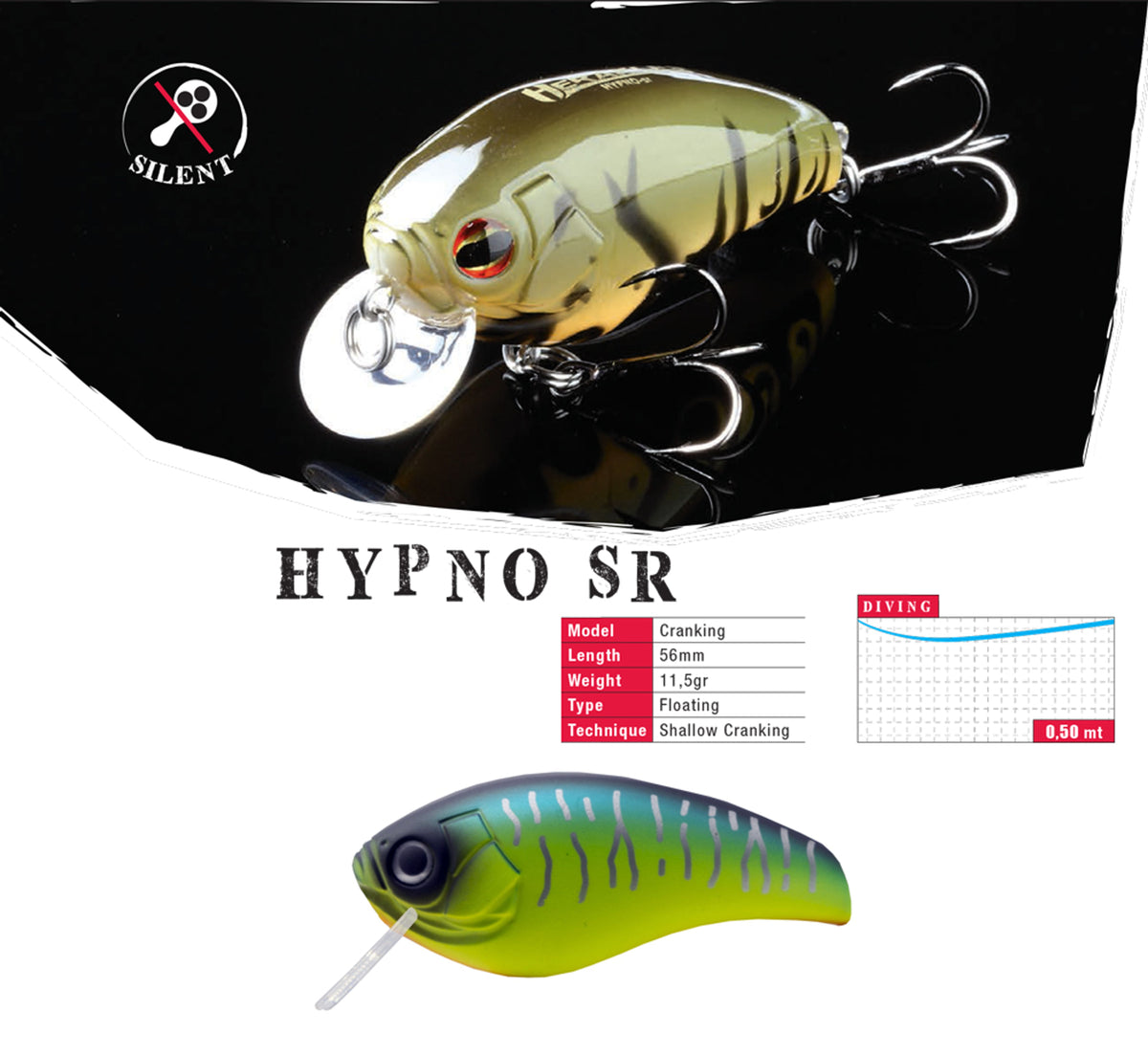 Vobler Herakles Hypno-sr F 5.6cm 11.5gr Fire Tiger