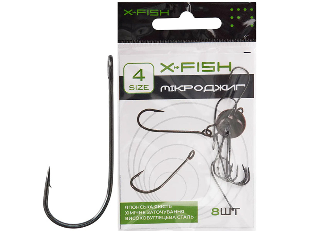 Carlige Spinning Carlige X-fish Micro Jig Hooks #8