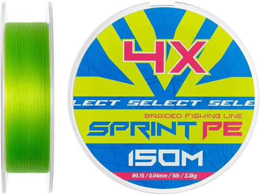 Fir Textil Select Sprint Pe 4x Light Green 150m 0.08mm / 4.2kg