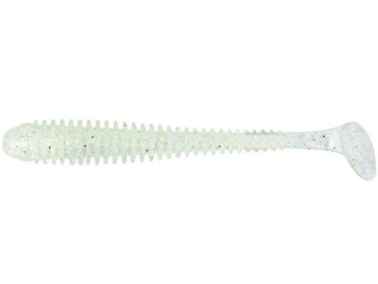 Naluca Soft Shad Keitech Swing Impact Slim Clear Silver Glow 370 7.6cm