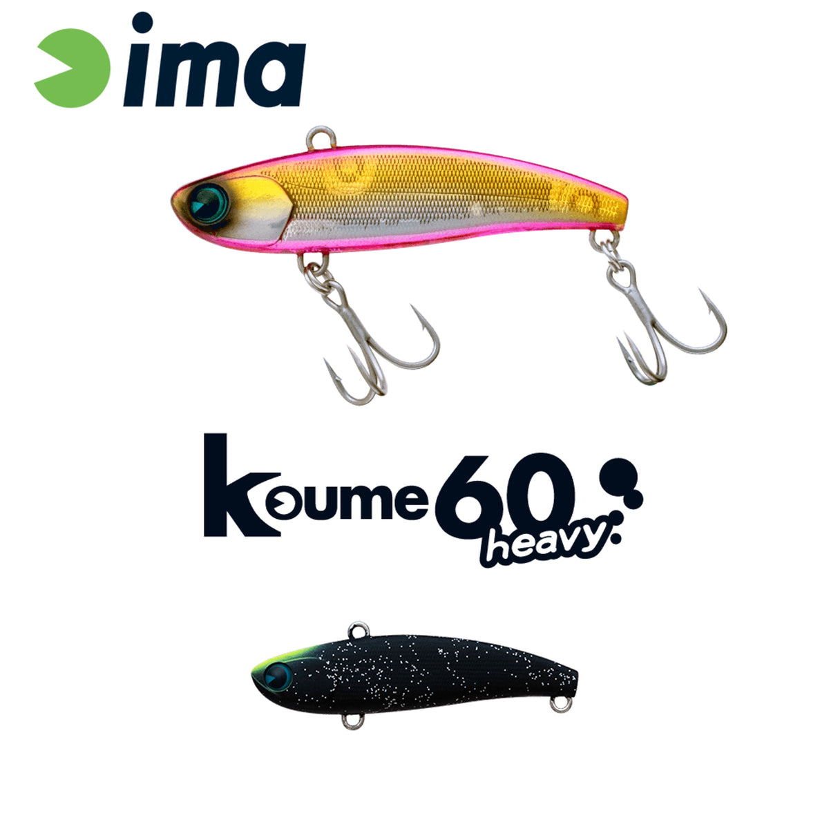 Vobler Ima Koume Vibration 60 Heavy 60mm 17gr 119 Matt Night Black