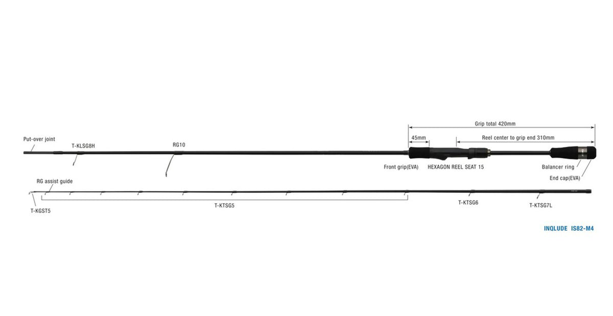 Lanseta Spinning Zenaq Zenaq Inqlude Is82-m4 Squid Impact 8'2" 250cm 10-28gr