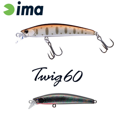 Vobler Ima Twing 60s 60mm 6.5gr 008 Titanium Black Red Berry
