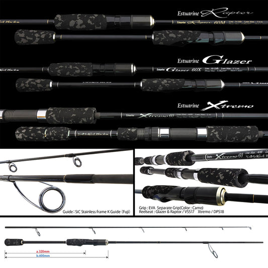 Lanseta Spinning Yamaga Blanks Yamaga Raptor 63mh 1.930m 1oz 28gr