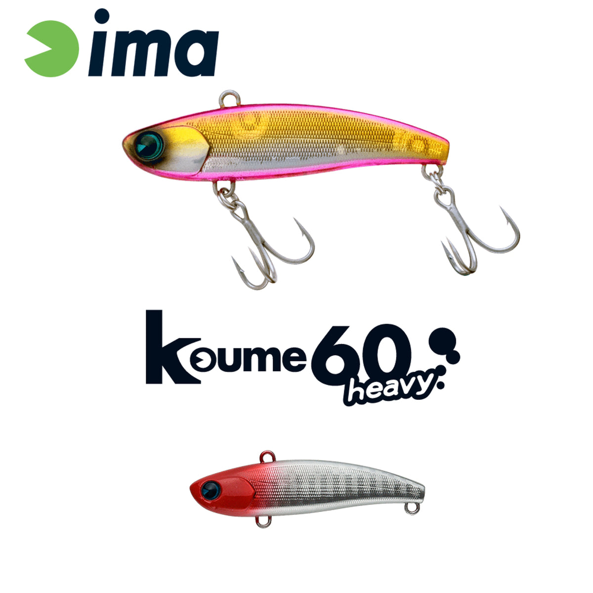 Vobler Ima Koume Vibration 60 Heavy 60mm 17gr 101 Red Head