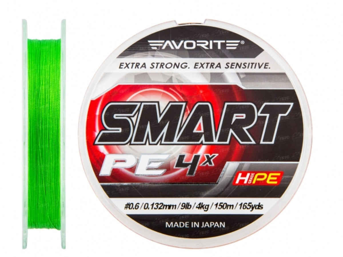 Fir Textil Favorite Smart Pe 4x Fluo Green 150m # 2.5 / 0.256mm / 30lb