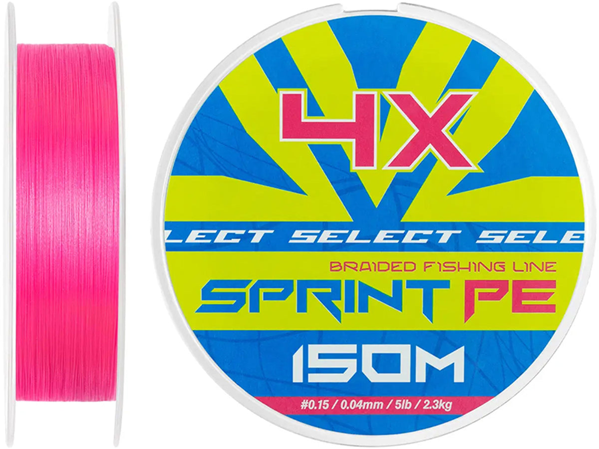 Fir Textil Select Sprint Pe 4x Pink 150m 0.04mm / 2.3kg