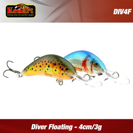 Kenart Vobler Diver Floating 4cm/3g Kenart : Culoare - Bo