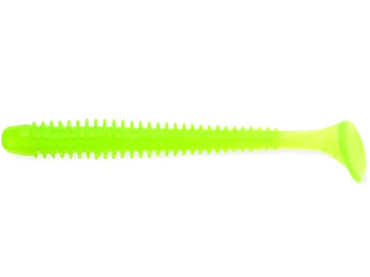 Naluca Soft Shad Keitech Swing Impact Slim Clear Chartreuse Glow 026 7.6cm