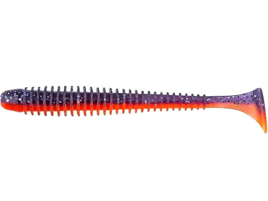 Naluca Soft Shad Keitech Swing Impact Slim Violet Fire Pal#09 11.4cm
