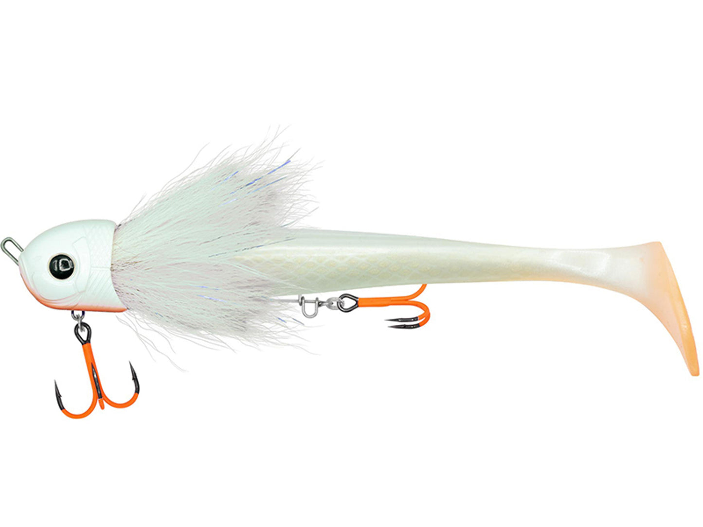 Vobler Blackbay Blackbug Beetle 21cm 85g White Fury