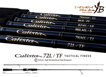 Lanseta Spinning Yamaga Blanks Yamaga Calista 72l/tf Tactical Finess 2.204m 20gr Fuji Titanium Torzite