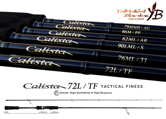 Lanseta Spinning Yamaga Blanks Yamaga Calista 72l/tf Tactical Finess 2.204m 20gr Fuji Titanium Torzite