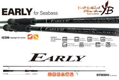 Lanseta Spinning Yamaga Blanks Yamaga Early Seabass 97mmh 2.925m 8-42gr