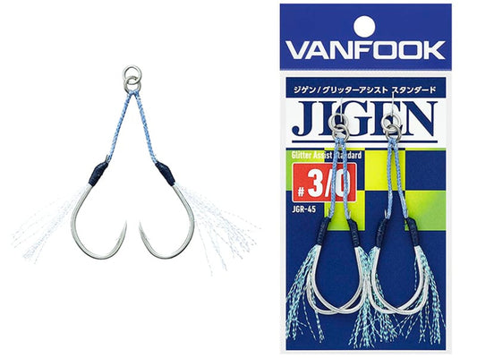 Carlige Spinning Carlige Vanfook Jgr-45 Jigen Glitter Assist Standard Hooks #2/0