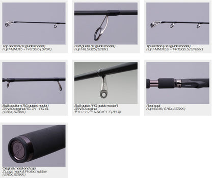 Lanseta Spinning Zenaq Zenaq Snipe S78xx Rg 7'8" 238cm 6-35gr Fuji Titanium Sic