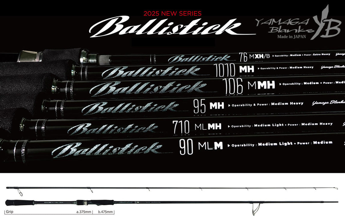 Lanseta Spinning Yamaga Blanks Yamaga Ballistick 95mh 2.876m 8-50gr Fuji Sic K Titanium