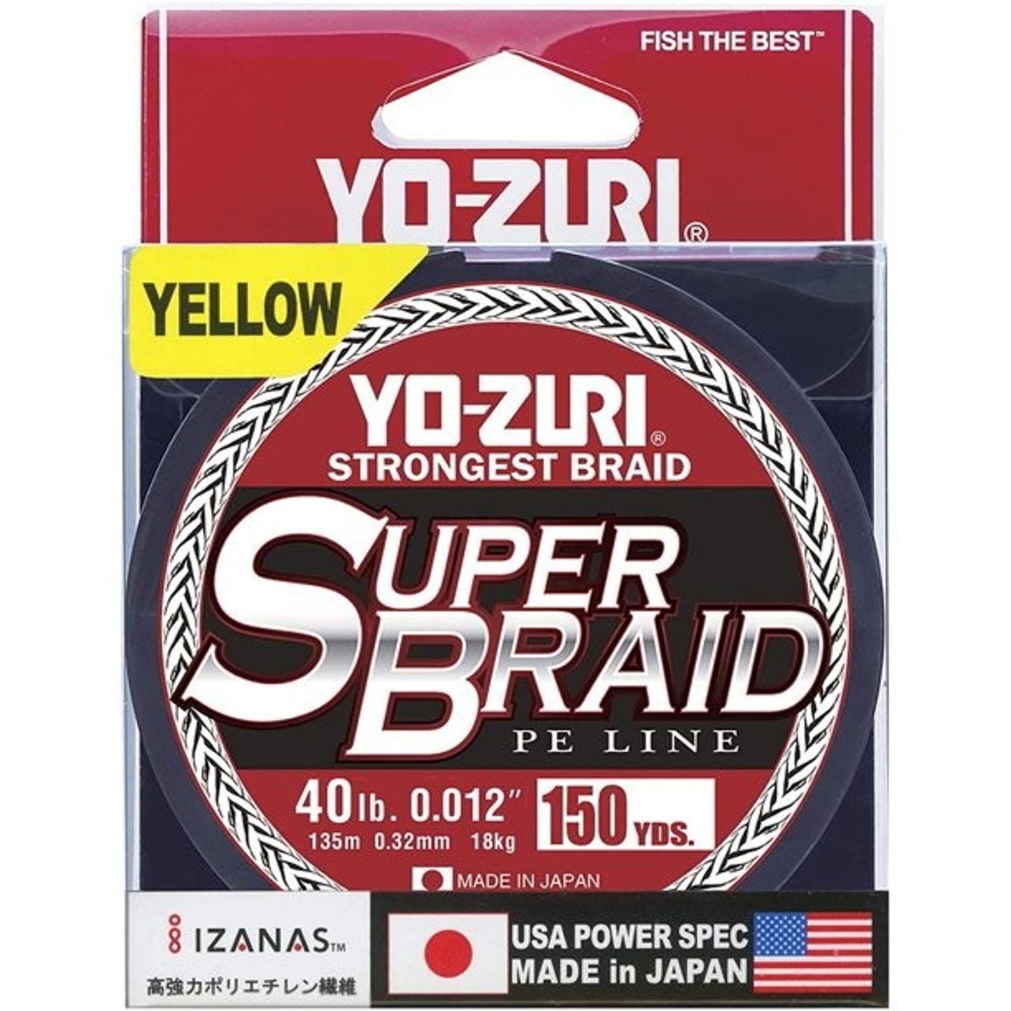 Vobler Yo-Zuri Fir Textil Superbraid Yo-zuri 135m Yellow / Blue